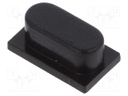 Cap; 8.5x3.8mm; Application: KSA series,KSL series; Colour: black