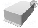 Enclosure: multipurpose; X: 110mm; Y: 191mm; Z: 61mm; 1591; ABS; grey