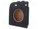 Car loudspeaker enclosure; MDF; gray melange; textil; 15l; 250mm