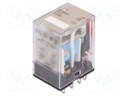 Relay: electromagnetic; DPDT; Ucoil: 24VDC; 10A/220VAC; 10A/24VDC