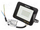 Lamp: LED flood light; 230VAC; 20W; neutral white; 120°; 4000K