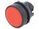 Switch: push-button; Stabl.pos: 1; 22mm; red; Illumin: none; IP66