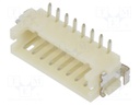 Socket; wire-board; male; DF13; 1.25mm; PIN: 8; SMT; on PCBs; tinned