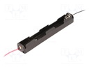 Holder; Leads: cables; Size: AA,R6; Batt.no: 2; Colour: black; 150mm