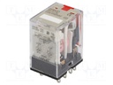 Relay: electromagnetic; DPDT; Ucoil: 230VAC; 10A/220VAC; 10A/24VDC