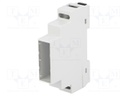 Enclosure: for DIN rail mounting; Y: 90mm; X: 17mm; Z: 65mm; ABS