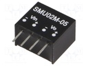 Converter: DC/DC; 2W; Uin: 10.8÷13.2V; Uout: 5VDC; Iout: 80÷400mA