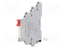 Relay: interface; SPDT; Ucoil: 230VDC; Ucoil: 230VAC; Mounting: DIN