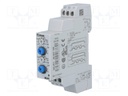 Timer; SPDT; 250VAC/8A; 24÷240VAC; 24÷240VDC; DIN