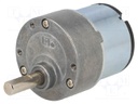 Motor: DC; with gearbox; 3÷12VDC; 500mA; Shaft: D spring; 30rpm