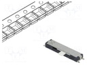 Switch: slide; Pos: 4; SP4T; 0.3A/4VDC; ON-ON-ON-ON; Mounting: SMT