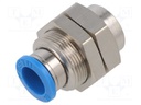 Push-in fitting; threaded,straight; G 1/4"; inside; -0.95÷6bar