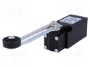 Limit switch; adjustable lever R 53-112mm, roll Ø20mm; NO + NC