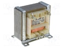 Transformer: mains; 2VA; 230VAC; 15.5V; 0.08A; Leads: solder lugs