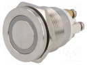 Switch: vandal resistant; Pos: 2; SPST-NO; 0.5A/220VAC; 2A/36VDC