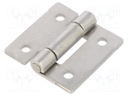 Hinge; Width: 40mm; stainless steel; H: 40mm