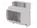 Enclosure: for DIN rail mounting; Y: 90mm; X: 71mm; Z: 53mm; ABS
