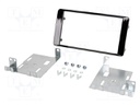 Radio mounting frame; Mitsubishi; 2 DIN; black gloss