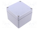 Enclosure: multipurpose; X: 100mm; Y: 100mm; Z: 81mm; AL; aluminium