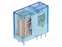 Relay: electromagnetic; DPDT; Ucoil: 12VDC; Ucoil: 12VAC; 8A/250VAC