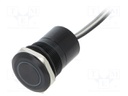 Switch: capacitive; Pos: 2; SPST-NC; 0.01A/12VDC; IP68; ON-(OFF)