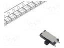 Switch: slide; Pos: 2; SPDT; 0.025A/24VDC; ON-ON; Mounting: SMT; 70mΩ