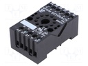 Socket; PIN: 11; 10A; 400VAC; H: 26mm; W: 38mm; Mounting: DIN; -25÷55°C