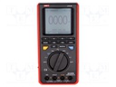 Digital multimeter; LCD 60x60mm,graphical,with a backlit; 8bit