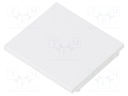 Cap for LED profiles; grey; ABS; Application: VARIO30-08; V: D