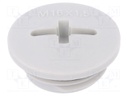 Stopper; M16; IP68; Mat: polyamide; light grey; with seal