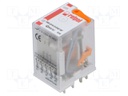 Relay: electromagnetic; 4PDT; Ucoil: 42VAC; 6A/250VAC; 6A/24VDC