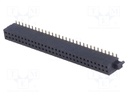 Socket; pin strips; female; PIN: 60; vertical; 1.27mm; SMT; 2x30