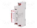 Relay: installation; monostable; DPDT; Ucoil: 24VAC; 8A; max.300VDC