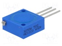 Potentiometer: mounting; vertical,multiturn; 5kΩ; 1W; screw,THT