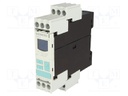 Module: voltage monitoring relay; DIN; DPDT; OUT 1: 250VAC/3A