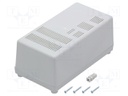 Enclosure: for power supplies; vented; X: 100mm; Y: 180mm; Z: 73mm