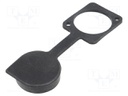 Protection cap; black; Case: XLR standard; 19x24mm; Series: FT