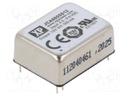 Isolated Board Mount DC/DC Converter, 2:1 Input, ITE, 1 Output, 6 W, 12 V, 500 mA