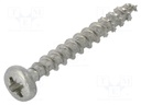 Screw; SPAX®; 6x50; Head: cheese head; Pozidriv; steel; zinc; BN: 615