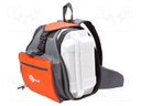 Backpack; Colour: orange,grey; Mat: fabric; 1pcs.