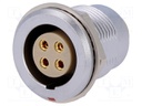 Connector: circular; Series: 2B; socket; female; soldering; PIN: 4