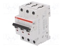 Circuit breaker; Inom: 20A; Poles: 3; DIN; Charact: D; 6kA; IP20