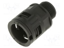 Straight terminal connector; Thread: metric,outside; -40÷115°C