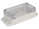 Enclosure: multipurpose; X: 65mm; Y: 115mm; Z: 40mm; polycarbonate