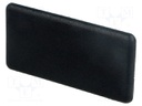 Stopper; for profiles; Width of the groove: 6mm; W: 30mm; L: 60mm