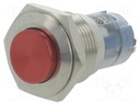 Switch: vandal resistant; Pos: 2; SPDT; 0.5A/220VAC; 1A/24VDC; IP40