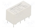 Relay: electromagnetic; DPDT; Ucoil: 5VDC; 1A/120VAC; 2A/30VDC; 3A