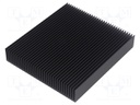 Heatsink: extruded; grilled; black; L: 100mm; W: 90mm; H: 17mm