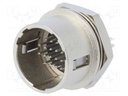 Socket; Connector: circular; HR10; male; PIN: 20; push-pull; 2A