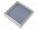 Guard; with filter; 120x120mm; Mat: plastic; Mounting: screw